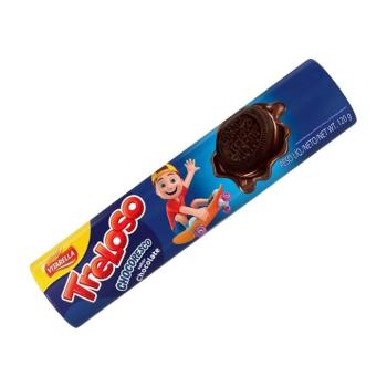 Biscoito recheado Treloso Chocoresco 120g chocolate