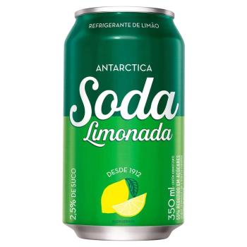 Refrigerante Soda Limonada Antarctica 350ml lata
