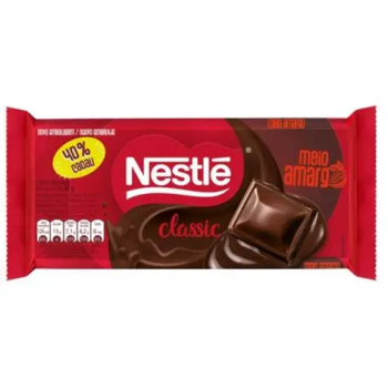 Barra chocolate Meio Amargo 40% Nestle 80g