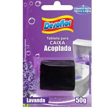Pedra sanitaria caixa acoplada Desoflor 50g Lavanda