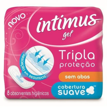 Absorvente Intimus 8 unidades tripla proteção moderado suave