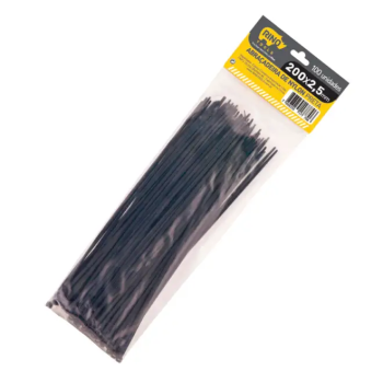 Abraçadeiras 3,5x140 nylon Rino 100 unidades preto