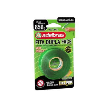 Fita dupla face 19mmx2m Acrílica Adelbras