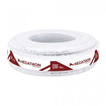 Cabo coaxial metro Megatron 67% Malha RG 6