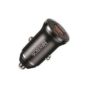 Carregador celular veicular Hrebos CRV-200 TipoC 20W