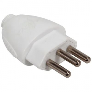 Plug macho 10A 2Pinos+T Daneva Legrand