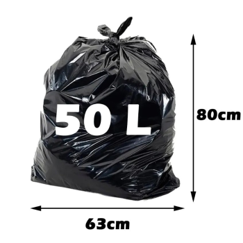 Saco de lixo 50l 63x80cm 10 unidades Embalixo