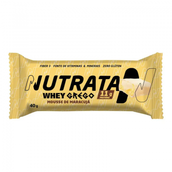 Barra Nutrata 11g proteina Whey Grego  mousse de Maracuja