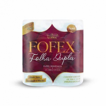 Papel Higiênico Fofex 30mx10cm 4 rolos folhas duplas