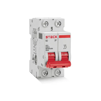 Disjuntor 40A DIN bipolar curva Steck SDD62C40