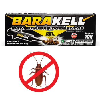 Mata barata Barakell Imidacloprido 10g gel inseticida seringa