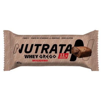 Barra Nutrata 11g proteina Whey Grego brigadeiro