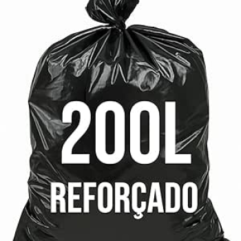 Saco de lixo 200l 90x125cm preto Embalixo 20 unidades