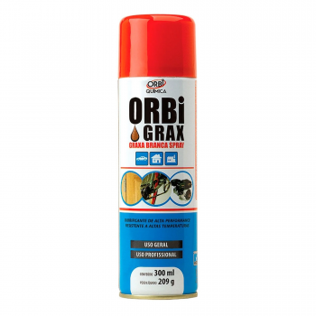 Graxa litio branca 300ml 209g orbi