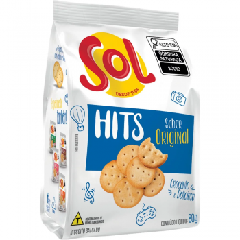 Sol Hits 80g biscoito original