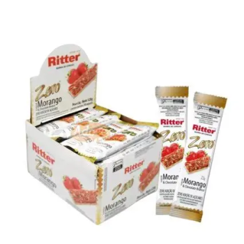 Barra cereais Ritter zero Morango e Chocolate 25g