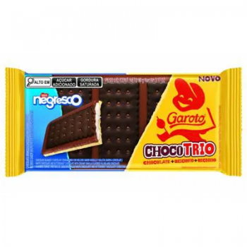 Biscoito Chocotrio Negresco 90g Garoto