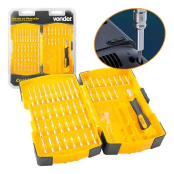 Kit Chaves De Precisão Aço Vanádio 52 Peças Vonder