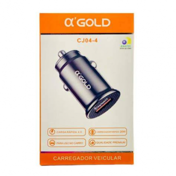 Carregador celular veicular Gold CJ04-4 20W