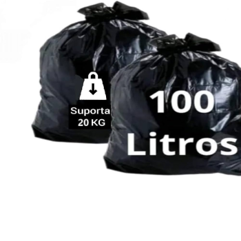 Saco de lixo 100l 20kg PackLixo 25 unidades