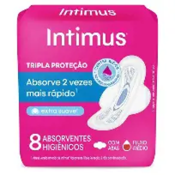 Absorvente Intimus 8 unidades tripla proteção seca médio