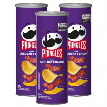 Batata Frita Pringles Cheddar e Bacon 105g