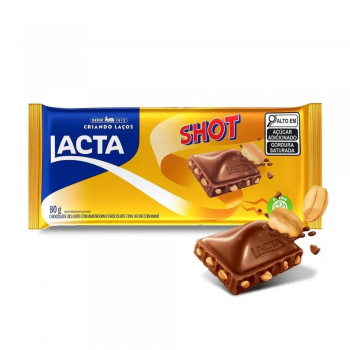 Barra Chocolate Shot 80g Lacta