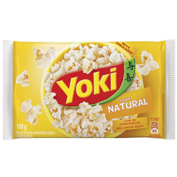 Pipoca microondas YOKI 100g Natural