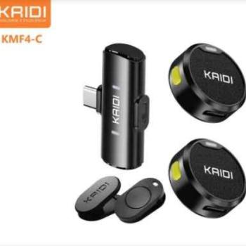 Microfone Lapela TipoC simples wireless Kaidi KMF4-C