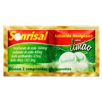 Sonrisal dupla ação 2 comprimidos Limão