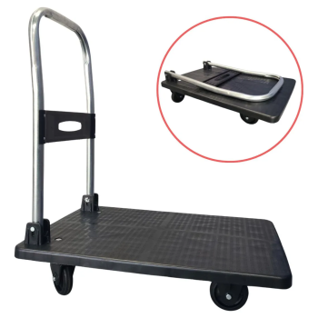 Plataforma de carga 150Kg preto carrinho