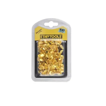 Kit tachinha latonada 11x10mm douradas  BOM-5325