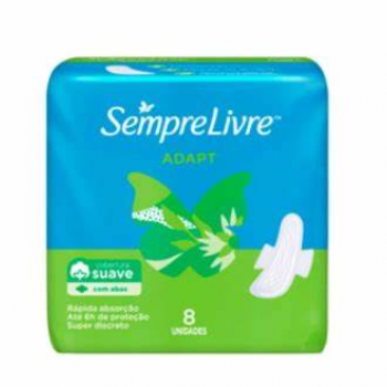 Absorvente Sempre Livre Adapt 8 unidades