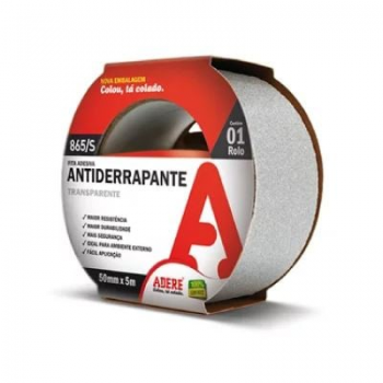 Fita antiderrapante piso 50mmx5m Adere transparente