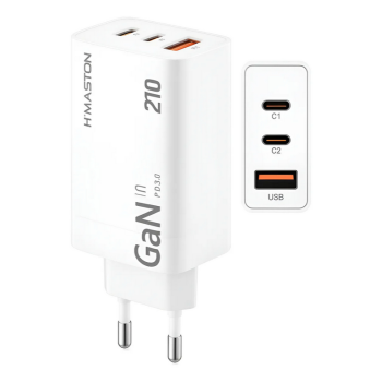 Carregador Notebook Celular 210W H'Maston GAN10