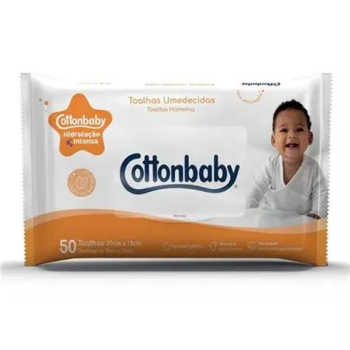 Toalhas umedecidas Cottonbaby 50 unidades 20x13cm