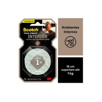 Fita dupla face 24mmx150cm FFTE 3M transparente