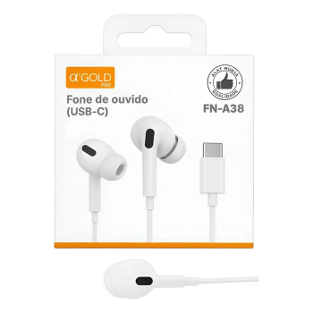 Fone fio celular Tipo C GOLD FN-A38L