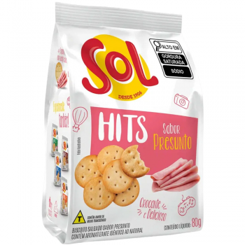 Sol Hits 80g biscoito presunto