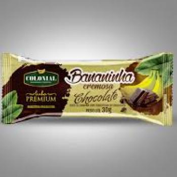 Bananinha cremosa chocolate Colonial 25g