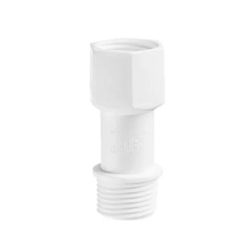 Prolongador torneira 1/2 3/4 HERC roscavel 20mm PVC