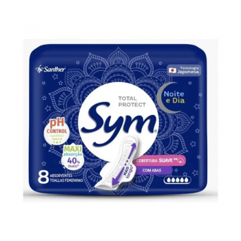Absorvente SYM Dia e Noite 8 unidades