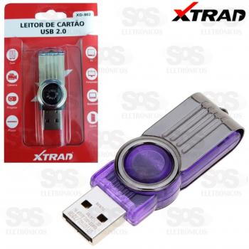 Leitor de cartao micro SD Xtrad xd-802