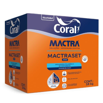 Argamassa Impermeavel Mactraset 1000 bicomponente 18Kg Coral
