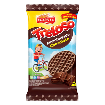 Biscoito Treloso 330g chocolate