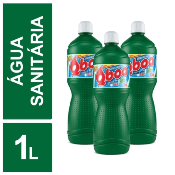 Agua sanitaria 1000ml Qboa desinfetante cloro