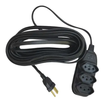 Extensão 3 tomadas 5m Multiex preto 2P+T
