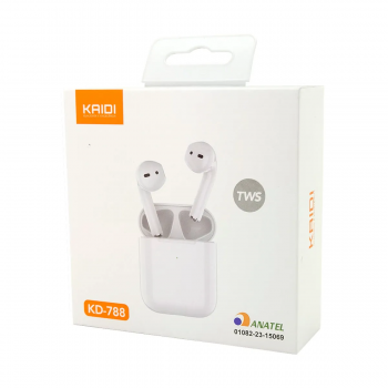 Fone bluetooth Kaidi KD-788 auricular TWS IPX4