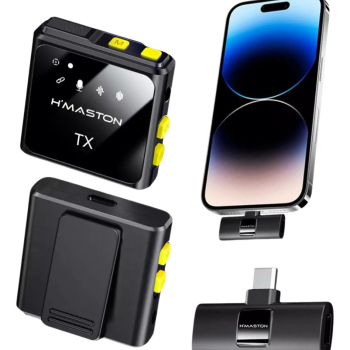 Microfone Lapela TipoC duplo wireless MK-11 H Maston