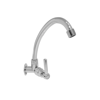 Torneira Pia Parede Bica Móvel 1/4 Volta cromada Grascan